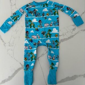 Little Sleepies 3-6 months crescent zippy
